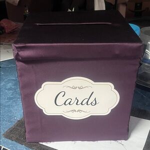 Elegant Purple Card Box for Parties